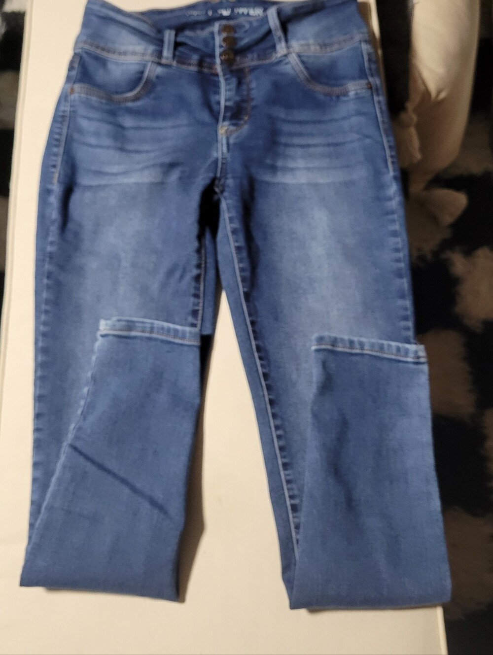 Women's Blue Stretch Skinny Jeans